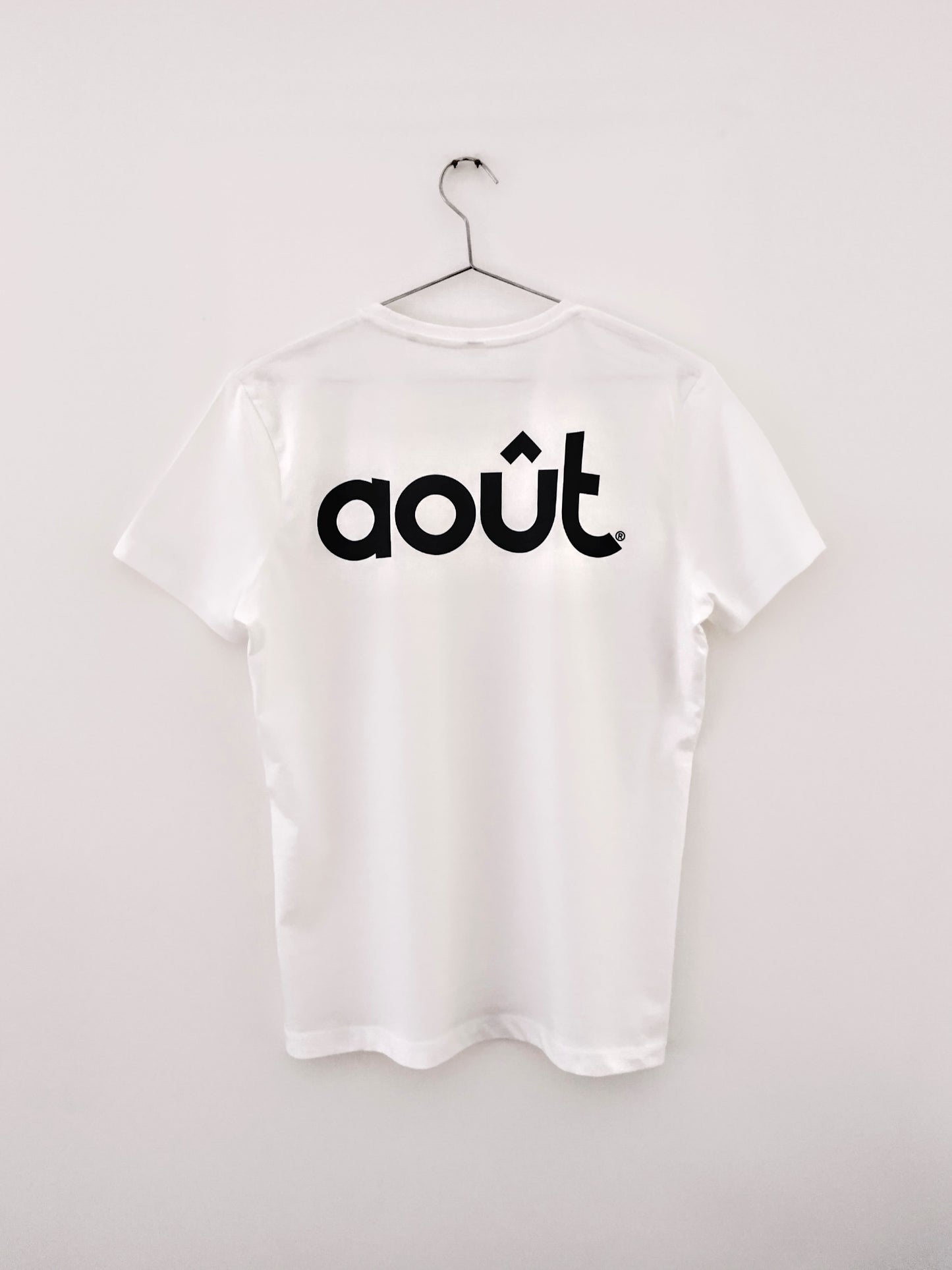 Août organic cotton white tshirt